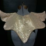 gold sequin collar