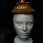 short gold headpiece