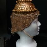 short gold headpiece w_cowl