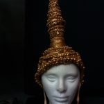 tall gold headpiece